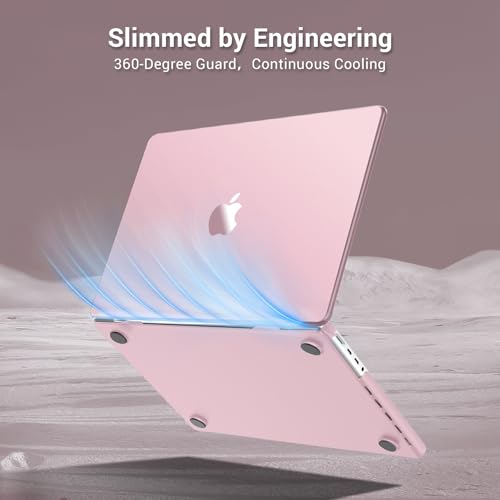 MOSISO Compatible with MacBook Pro 16 inch Case M5 M4 M3 M2 M1 2026-2021 | 4 in 1 Kit Seamlessly Closes Anti-Fingerprints Hard Shell for A3429 A3428 A3403 A3186 A2991 A2780 A2485, Baby Pink - color: Baby Pink