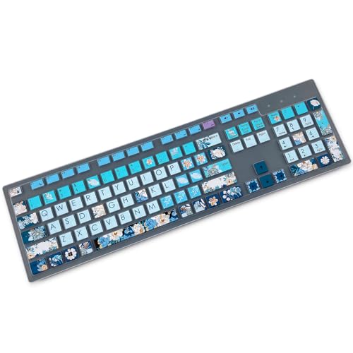Keyboard Cover for Dell KM636 KB216 KB216t/d/p Keyboard, Dell Optiplex 3050 3240 5250 5460 7450 7050, Inspiron Desktop 3475 3477 3670 5400 5490 7700 7790,Peony - color: Peony