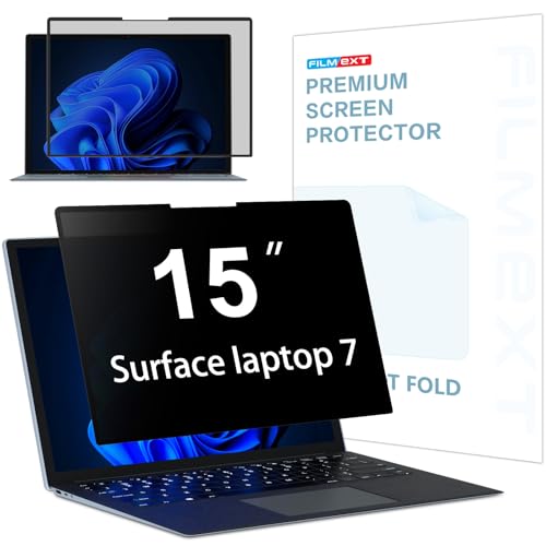 Privacy Screen for Microsoft Surface Laptop 15 inch 7th | Model 2037 / 2108, Removable Anti-Spy Filter Anti-Glare (for Surface Laptop 7th 15" Privacy Screen Protector 2024) - size: Surface Laptop 7th 15" Privacy