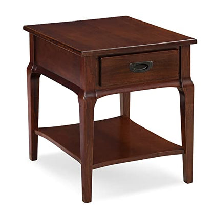 Leick Home Stratus End Table, 20", Heartwood Cherry - color: Heartwood Cherry