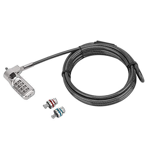 Targus DEFCON 3-in-1 Lock, Serialised Combination 25Pk for Laptop Computer and Desktop Security Cable (ASP86GLX-25-S) - size: 3-in-1 Lock, style: Serialised Combination