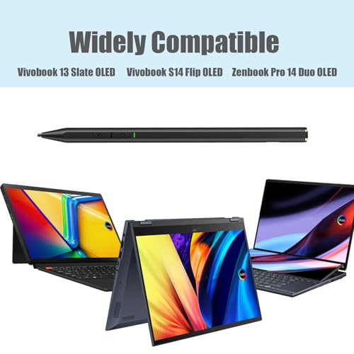 Active Pen 2.0 (C582S) WithBluetooth Compatible with ASUS Pen 2.0 SA203H | Compatible with ASUS Vivobook S14 Flip Pen Vivobook 13 Slate Pen Zenbook Pro 14 Duo Pen,4096 Pressure,Active Pen MPP 2.0 - color: Vivobook/Zenbook