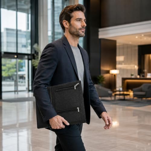 15.6 Inch Laptop Sleeve Bag Zip Pocket Case for Notebooks