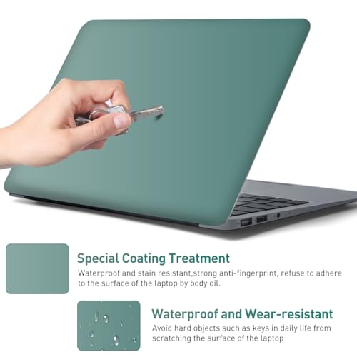 15-15.6 inches Netbook Laptop Skin Sticker Decal Reusable Cover Protector for 11.6 12 13 13.3 14 15 15.4 Notebook Chromebook Easy to Apply and Remove, Scratch-Resistant Waterproof I Dark Cyan - color: Dark Cyan