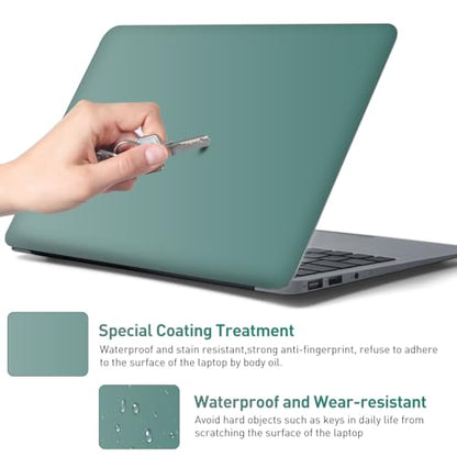 15-15.6 inches Netbook Laptop Skin Sticker Decal Reusable Cover Protector for 11.6 12 13 13.3 14 15 15.4 Notebook Chromebook Easy to Apply and Remove, Scratch-Resistant Waterproof I Dark Cyan - color: Dark Cyan