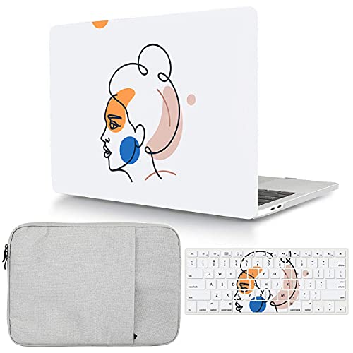 Case Compatible with MacBook Pro 13 inch 2012 2011 2010 2009 2008 Release with CD-ROM, Plastic Hard Shell Cover & Sleeve Bag & Keyboard Cover Skin for MacBook Pro 13 A1278,Girl Painting - color: Girl Painting, size: A1278(Pro 13 w/CD-ROM 2008-2012)