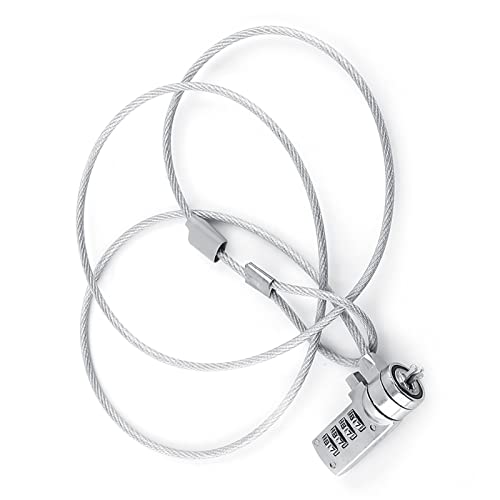 Cable Lock, Laptop Locking Cable Combination Laptop Lock Cable Locks with Combination Laptop Lock Notebook Combination Lock Cable Chain Theft Deterrent 4 Digit Password for