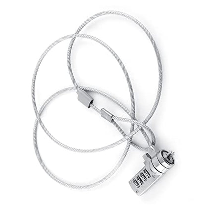 Cable Lock, Laptop Locking Cable Combination Laptop Lock Cable Locks with Combination Laptop Lock Notebook Combination Lock Cable Chain Theft Deterrent 4 Digit Password for