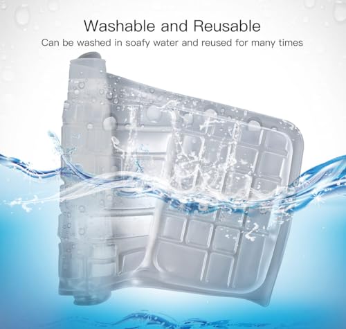 Keyboard Cover Skin for Logitech Wave Keys MK670 Combo Keyboard Skin, Logitech Wave Keys Wireless Ergonomic Keyboard Cover Protector Skin, Logitech Wave Keys Accessories, Clear - color: Clear