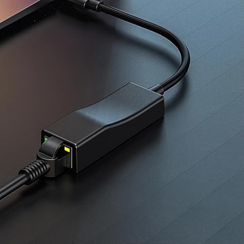 USB-C to Ethernet Adapter – 10/100Mbps, Plug and Play for MacBook Pro/Air, Dell XPS, HP Spectre, Acer Chromebook