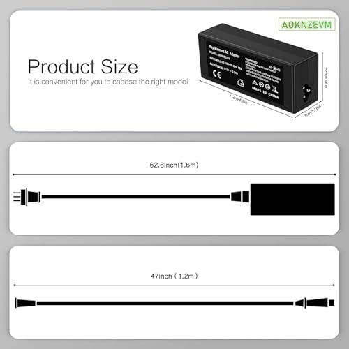 65W Charger Compatible with Dell Laptop Computer | Round Tip Power Adapter