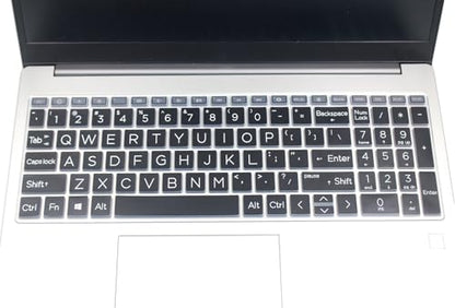 Keyboard Skin Compatible for 15.6" HP Laptop 15-fc 15-fd 15t-fd 15z-fc, HP Pavilion 15 15-eg/eh/er 15t-eg200/eg300 15z-eh300, HP Pavilion 17z 17z-cp000 17z-ca200 17-cn 17-cp (Big Letters Black) - color: Big Letters - Black