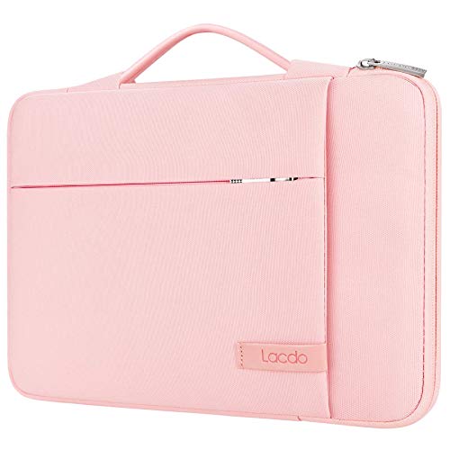 Lacdo Laptop Sleeve for Women, 14 Inch Laptop Sleeve Case for HP Lenovo Dell ASUS Acer Chromebook 14 / HP Stream 14 / Dell Inspiron 14 / Lenovo IdeaPad 14 / Spin 3 / ASUS ZenBook 14 Computer Bag, Pink - color: Pink, size: 14 Inch