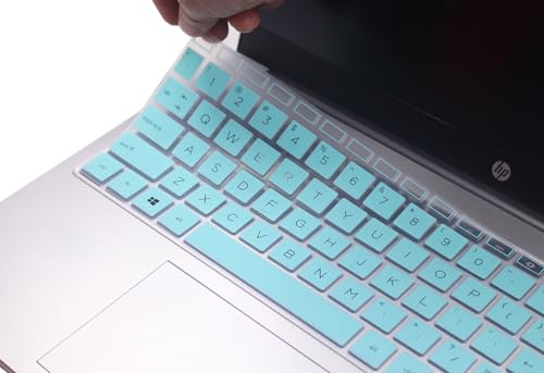 Keyboard Skin Compatible for 15.6" HP Laptop 15-fc 15-fd 15t-fd 15z-fc Series, HP Pavilion 15 15-eg/eh/er 15t-eg200/eg300 15z-eh300 Series, HP Pavilion 17z 17z-cp000 17z-ca200 17-cn 17-cp Series (Mint - color: Mint
