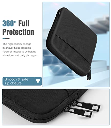 TiMOVO 7-8 Inch Tablet Sleeve Case, Black | Fit iPad mini 7 (A17 Pro, 2024) / mini 6 (8.3", 2021) / 5/4/3/2/1, Protective Carrying Pouch Bag Cover - color: Black, size: 7-8 Inch