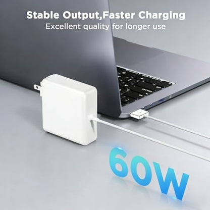 60W Charger for MacBook Pro, 60W Magnetic2 T-Tip Power Adapter Charger Replacement for Mac Pro/air 11/13 Inch(Applicable to 2012-2017) - size: PA-60W