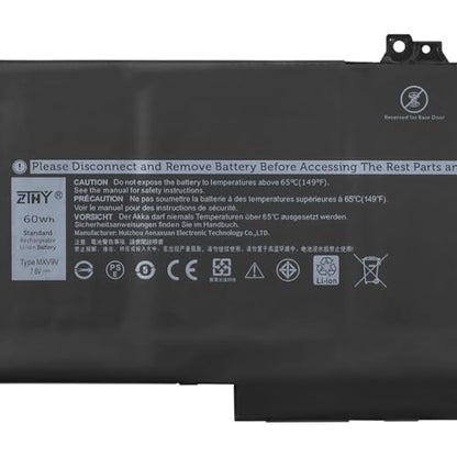 60Wh MXV9V Laptop Battery Replacement for Dell Latitude 5300 5310 7300 7400 | Latitude 5300/5310 2-in-1, Inspiron 7300/7306 2-in-1 Black Battery P96G P97G P99G P100G 451-BCJG 5VC2M 829MX 7.6V 4-Cell - size: 7.99*3.94*0.28 inch MXV9V