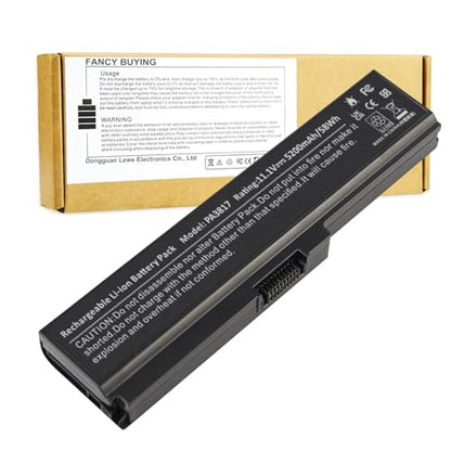 PA3817U-1BRS Battery for Toshiba Satellite A665 A665-S5170 A665-S6086 A665-S6050 M645-S4050 M645-S4070 M505-S4940 L755-S5277 L775D-S7222 P745-S4102 P755-S5265 PA3818u-1BRS PA3819U-1BRS PABAS228 - size: 7.36*1.75*1.27inch PA3817U-1BRS