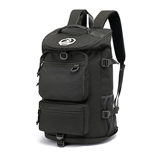 Kalesi Gym Duffle Bag Backpack 4-Way Waterproof with Shoes Compartment for travel Sport Hiking laptop - color: Gray