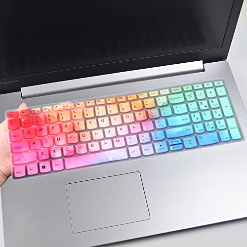 Keyboard Cover for Lenovo IdeaPad 3 3i 15.6'' /Lenovo Yoga C740 C940 15.6 /Lenovo Ideapad 320 330 330s 340s 520 S540 720s 130 S145 L340 S340 V130 V330 /ThinkBook 15 (Not fit Lenovo ideaPad 5)-Colorful - color: Colorful