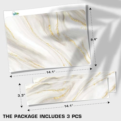 Laptop Skin Decal HP 15.6" - Marbling, Laptop Cover Sticker, No Cutting Required, No Bubble, Waterproof, Scratch Resistant - Including Wide Screen and Wrist Pad - size: 15.6 inch