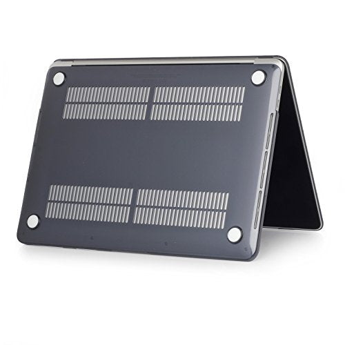 Se7enline for MacBook Pro 13 inch Case M2/M1 2026-2020 A2338,Crystal Black | Hard Shell Laptop Case Washable Keyboard Cover Skin Anti-Scratch Anti-Drop Heat Dissipation Full Port Access Slim Lightweight - color: Crystal Black