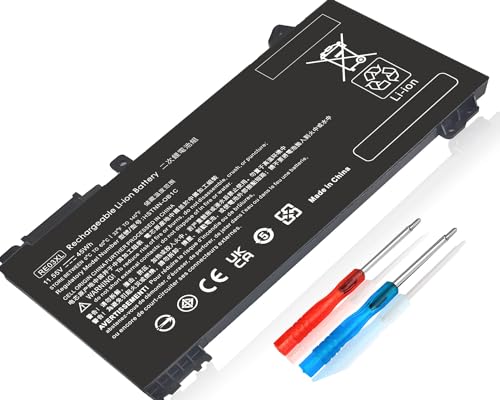 RE03XL L32656-005 Laptop Battery for HP ProBook 430 440 445 450 G6 G7 455 455R 445R G6, ZHAN 66 Pro 14 G2 G3, Pro 15 G2 HSTNN-OB1C HSTNN-UB7R HSTNN-DB9A L32656-002 L32407-AC1 L32407-2B1 L32407-541 - size: 7.25 x 4 x 0.25 inches RE03XL BATTERY