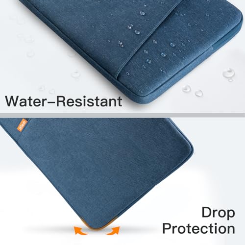 JETech Laptop Sleeve for MacBook Neo (A18 Pro), 14-InchMacBook Air/Pro, MacBook Pro M1-M5 2021-2026, Waterproof Bag Case with Pocket, Compatible with 14 Inch Notebook (Navy) - color: Navy, size: 14-Inch