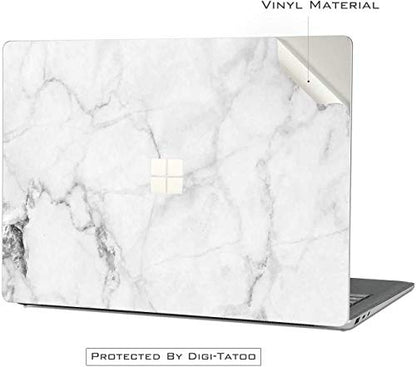 Digi-Tatoo Cover Skin Decal Sticker for 2023 Microsoft Surface Laptop Go 3/2/1 12.4", Easy Apply, Anti-Scratch, Residue Free Vinyl Skin [Fresh Marble] - color: Fresh Marble, size: Surface Laptop Go 3/2/1