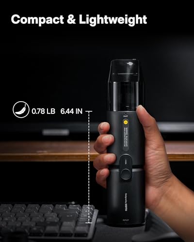 HOTO Handheld Vacuum Cleaner Cordless, Mini Vacuum Cleaner, 15000Pa | Small Vacuum Compressed Electric Air Duster for Dorm Room, Apartment, Desk, PC Setup, Keyboard, Coffee Station Grounds
