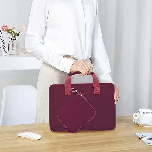 Hseok Laptop Sleeve 14 inch Case with Small Case, Compatible with MacBook Neo 14, MacBook Pro 14 M5/M4/M3/M2/M1, XPS 14 and Most 14 inch Notebooks, Neoprene Computer Handbag,R01D01 - color: R01d01, size: 14"