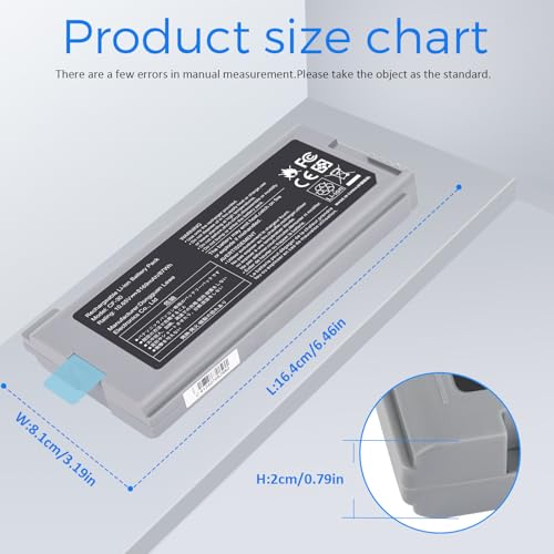 TREE.NB CF-30 Laptop Battery Replacement for Panasonic Toughbook Cf-30 Cf-31 Cf-53 CF-VZSU46 CF-VZSU46S CF-VZSU46U CF-VZSU46R CF-VZSU46AU CF-VZSU71U CF-VZSU72U 10.65V 87W 9cell - size: 6.46x3.19x0.79inch CF-30