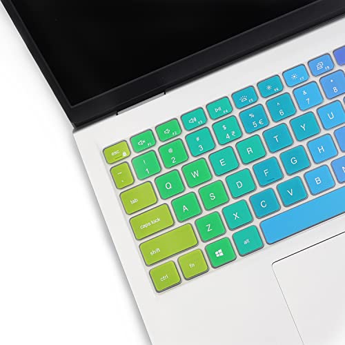Keyboard Cover for 2026 2025 Dell 15 Laptop DC15250 DC15255 15.6" Dell Inspiron 15 3510 3511 3515 3525 3530 3535 5510 5515 5518 7510 15.6", Vostro 3510 3520 3530 5510 5515 15.6, Inspiron 7610 -Rainbow - color: RAINBOW