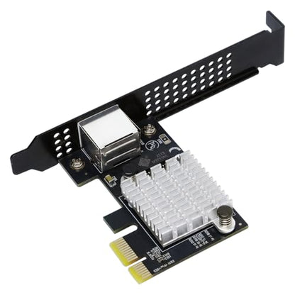 IO CREST Single Port 10 Gigabit Ethernet PCI-e x1 Network Card RTL8127 Chipset - size: 1-Port 10G 8127, style: 10 Gigabit