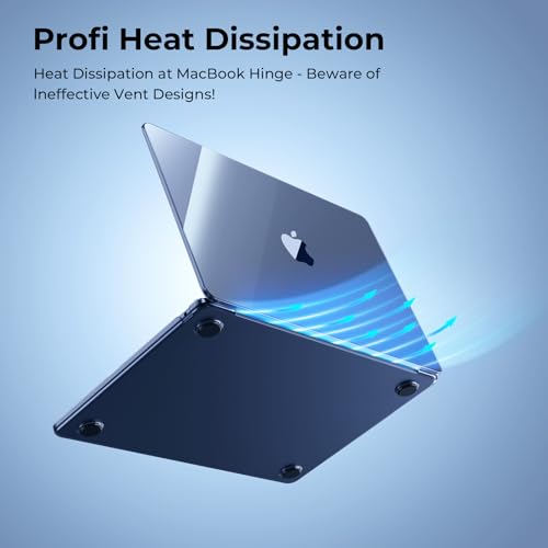 EooCoo Compatible with MacBook Air 15 inch Case M5 2026 2025-2023 M4 M3 M2 A3448 A3241 A3114 A2941, Fit Like a Glove, Scratch Resistant Protective Hard Shell Cover for Mac Air 15.3", Crystal Midnight - color: Crystal Midnight, size: MacBook Air 15 inch
