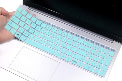 Silicone Keyboard Skin Cover Compatible for HP OmniBook 5 AI 16" 16-ag 16-af 16-ba 16-bc 16z-ag100 16z-bc100 Series Laptop 16-af1037nr 16-bc1047nr (NOT for OmniBook 5 16-fb/cf 14-he/fp Series) (Mint) - color: Mint