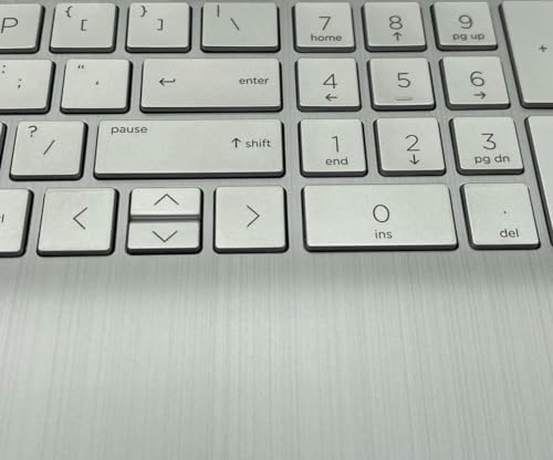 Replacement Upper Case Palmrest for HP 15T-DW 15-DW 15S-DR 15S-DU Series Laptop Backlight Keyboard Assembly Touchpad Top Cover L52022-001 AP2H8000510 Natural Silver - color: With Backlit Keyboard L52022-001