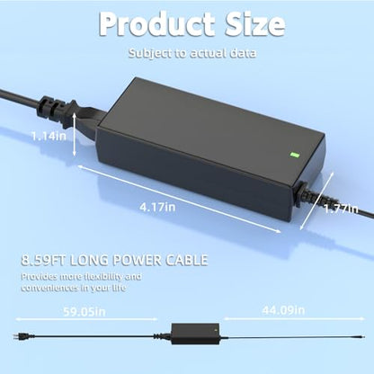 19.5V 3.34A 65W Dell Monitor Power Adapter for S2415H S2715H | 7.4x5.0mm Dell Tip, 100-240V Universal, for S2317HJ P2714T S2419HM, Replaces DA65NS4-00