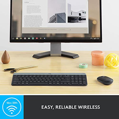 Logitech MK470 Slim Wireless Combo - Graphite (Renewed)