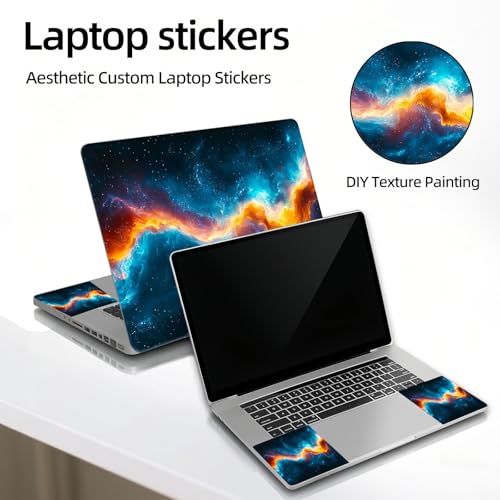 Universal Laptop Skin Sticker Decal, 12"-15.6" Aesthetic Vinyl Wrap, Cosmic Galaxy Waterproof Notebook Cover Art Protector for MacBook HP Dell Lenovo, Fits 13" 14" 15" 15.6" - color: Cosmic Galaxy