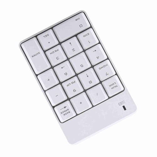 2.4GHz Cordless USB Numeric Keypad Numpad Number 18 Keys Keyboard with USB Receiver for Laptop Notebook Desktop PC Battery Not Included Plastic Remote Distance 10m
