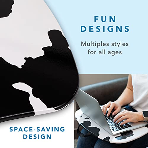 LAPGEAR MyStyle Portable Lap Desk with Cushion - Cow Print - Fits up to 15.6 Inch Laptops - Style No. 45338 - color: Cow Print