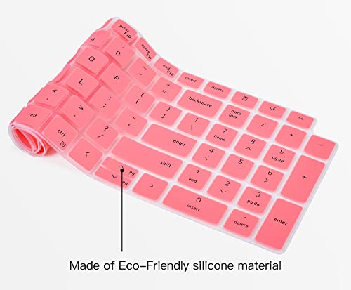 Keyboard Cover for Dell Latitude 3550 5550 3540 5540 5520 5521 5530 5531 15.6 & Dell Precision 3590 3591 3580 3581 3570 3571 3560 3561 15.6", Precision 16 17 7670 7680 7770 7780 Protector Skin, Pink - color: Pink