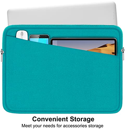 Laptop Sleeve Bag 15.6 inch, Durable Computer Carrying Bag Protective Case Briefcase Handbag with Front Pocket, Slim Laptop Case Cover for 15.6 Inch HP, Dell, Lenovo, Asus, Notebook, Light Blue - color: Light Blue, size: 15.6 Inch