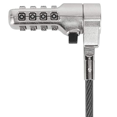 Targus DEFCON 3-in-1 Lock, Resettable Combination Retail Lock for Laptop Computer and Desktop Security Cable (ASP86RGL) - size: 3-in-1 Lock, style: Resettable Combination