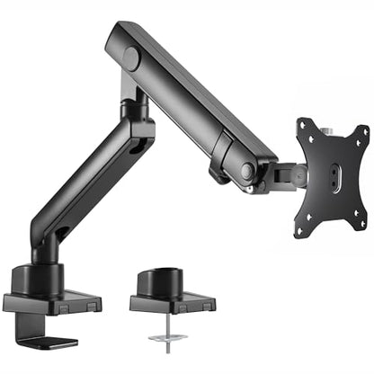 VIVO Premium Aluminum Full Motion Single Ultrawide Monitor Desk Mount Stand with Lift Engine Arm, Fits Screens up to 40 inches, STAND-V101BB - size: Single monitor, style: Standard