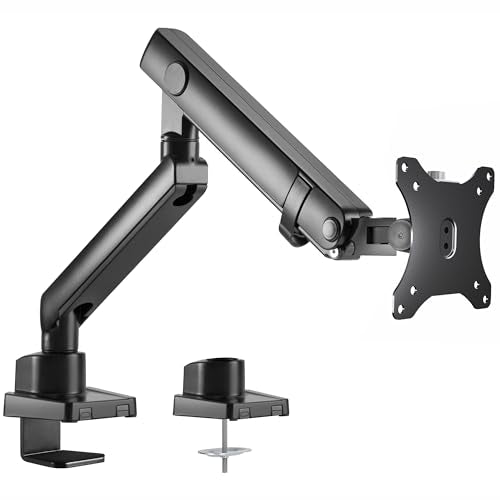 VIVO Premium Aluminum Full Motion Single Ultrawide Monitor Desk Mount Stand with Lift Engine Arm, Fits Screens up to 40 inches, STAND-V101BB - size: Single monitor, style: Standard