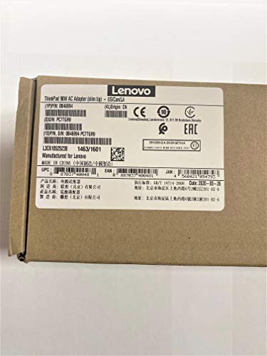 Lenovo 90W Slim Tip Ac Adapter ( 0B46994, ADLX90NLC2A, Original Packaging ) USA 2 Pin Power Cord Included , Black.