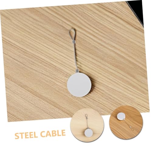 ORFOFE 1 Set Retractable Theft Security Cable Lock Durable Wire Rope with Wrench for Laptops Tvs and Digital Accessories Display Protection System
