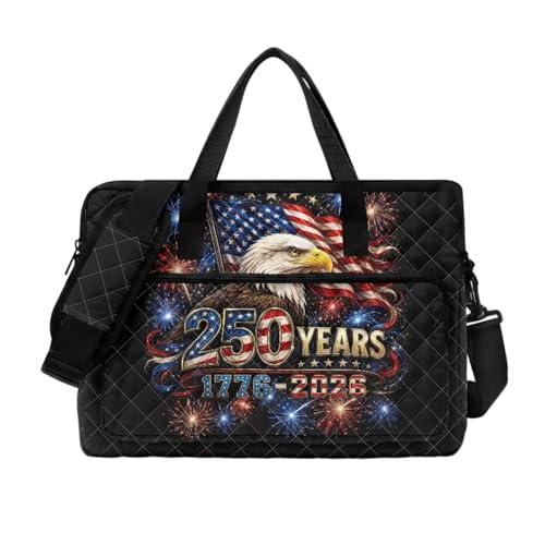 Laptop Sleeve, Laptop Cover with Adjustable Strap Computer Bag Tablet Notebook Sleeves Handbag Messenger Briefcase - color: Usa 250th Birthday